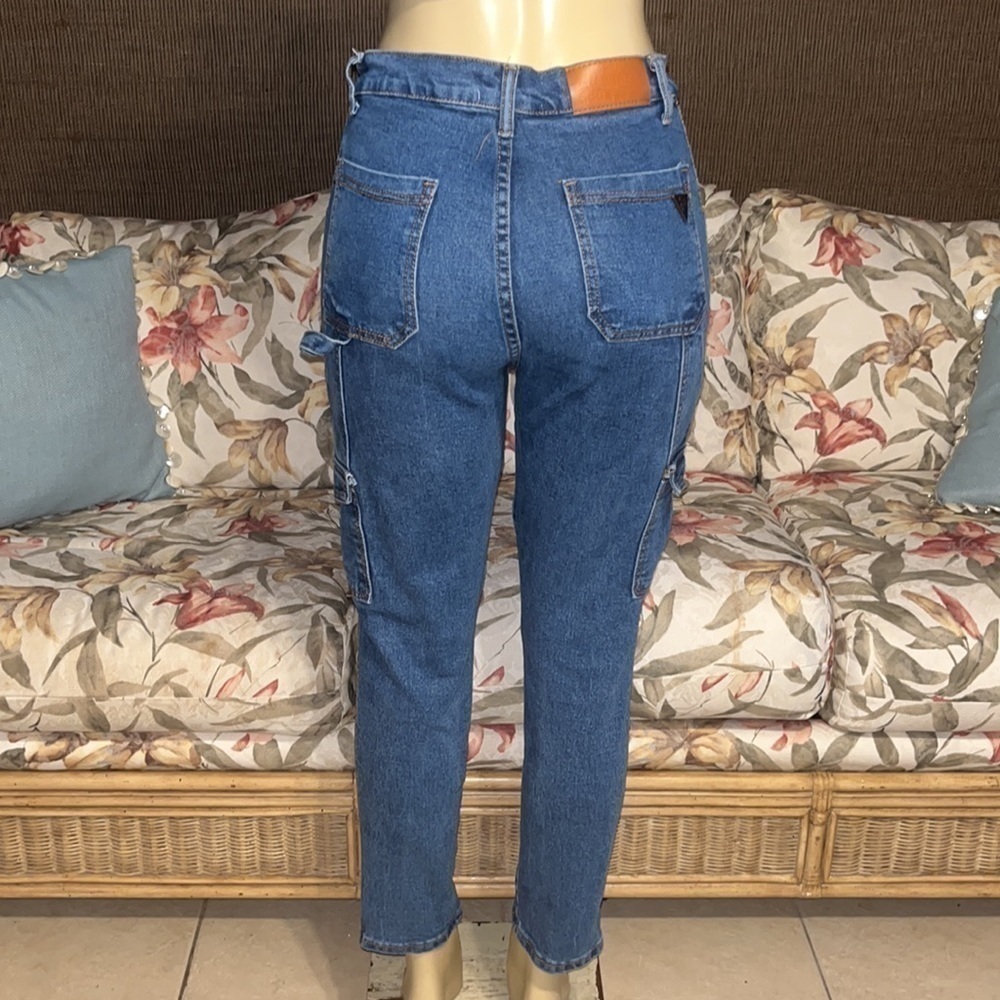 Celebrity Ace Blue Wash The MomsCargo Pocket Jeans - Picture 4 of 10